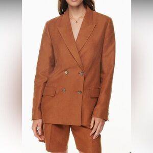 Aritzia Wilfred Linen Blazer